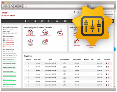 Painel De Controle De Hospedagem